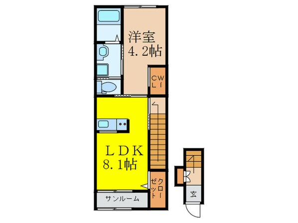 シャングリラ.ⅰの物件間取画像